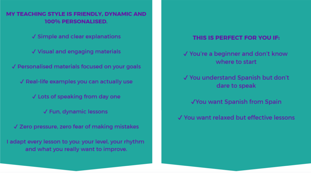 LO QUE OFRECE SOBRE FONDO VERDE